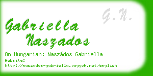 gabriella naszados business card