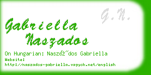 gabriella naszados business card